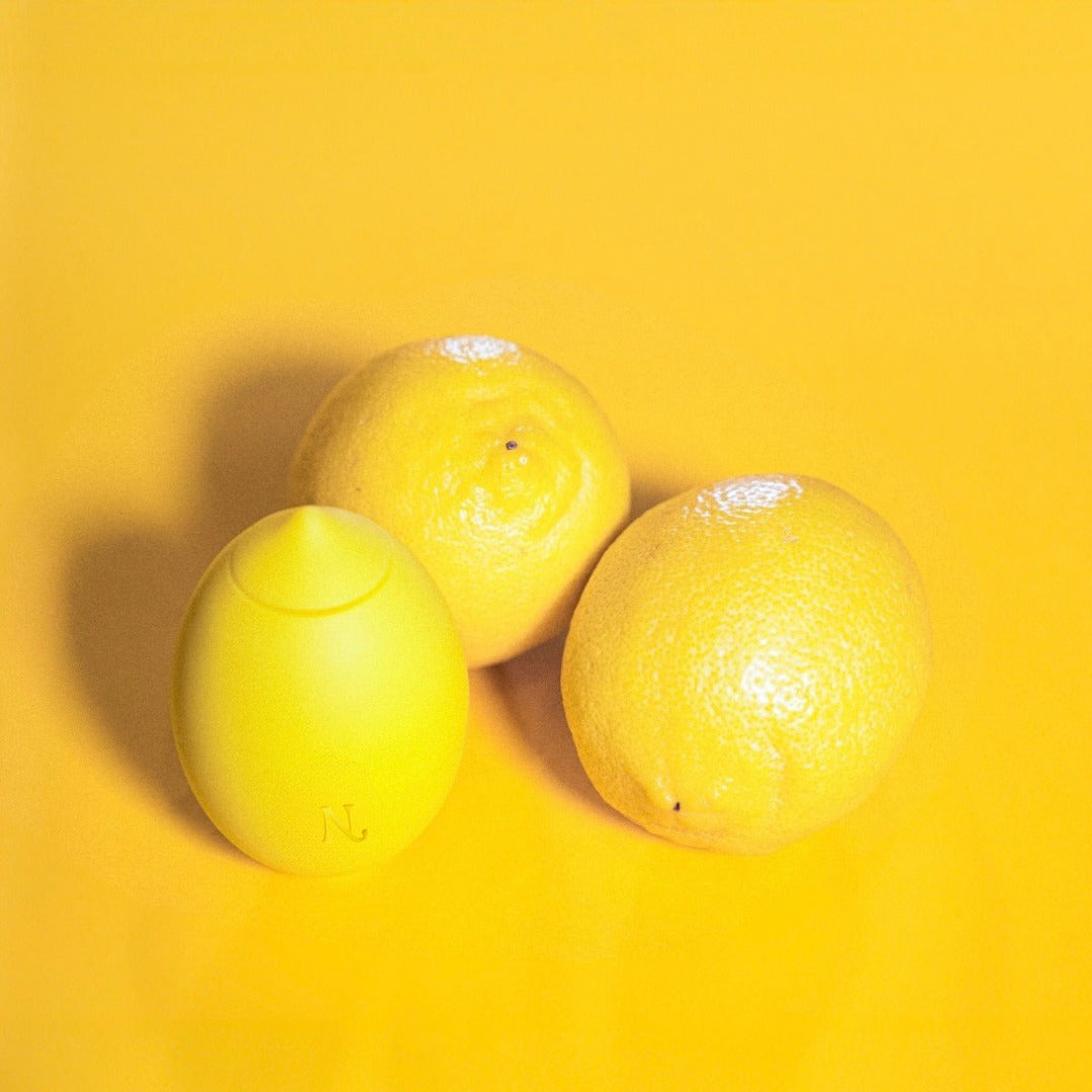 Lemon vibrator — in hand